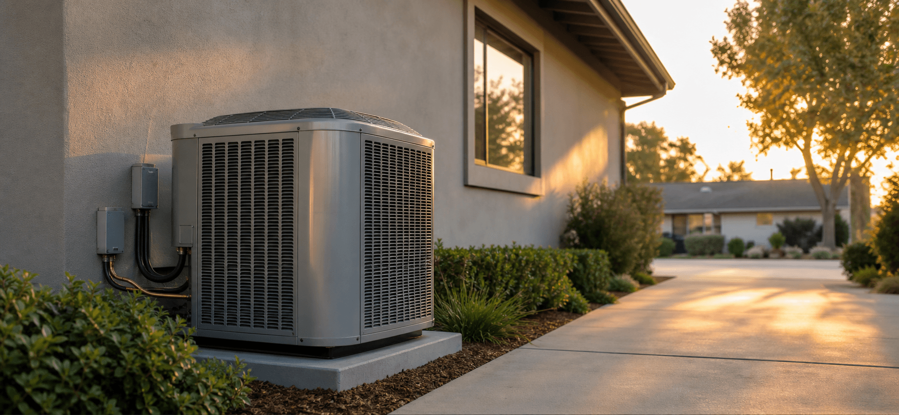 Open residential furnace cabinet during repair diagnostics